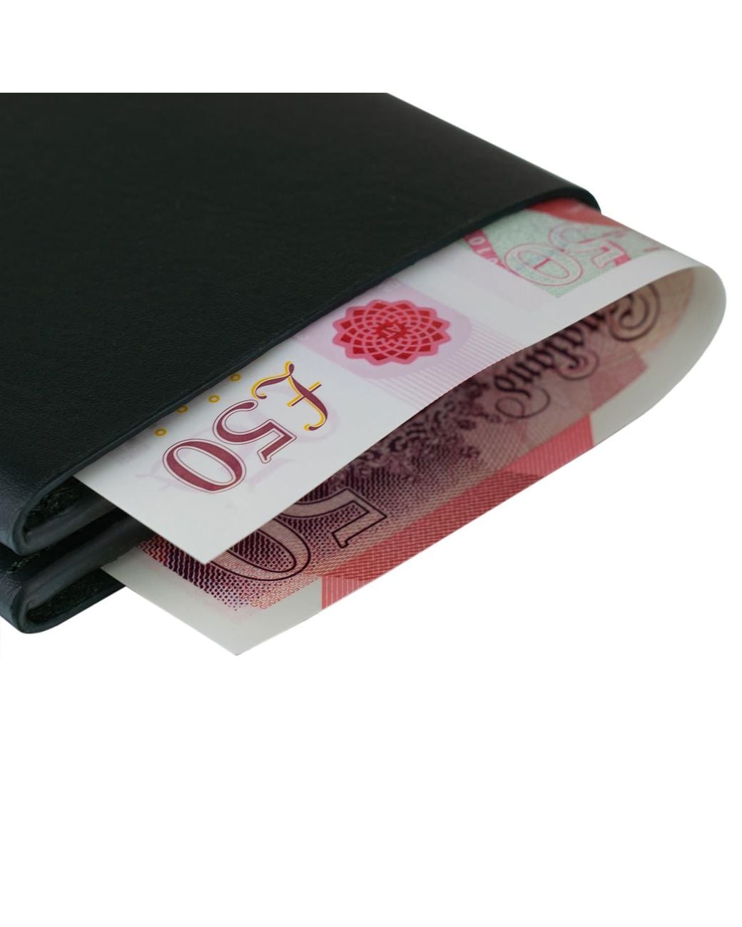 godi. Green Handmade Bifold Leather Wallet for men