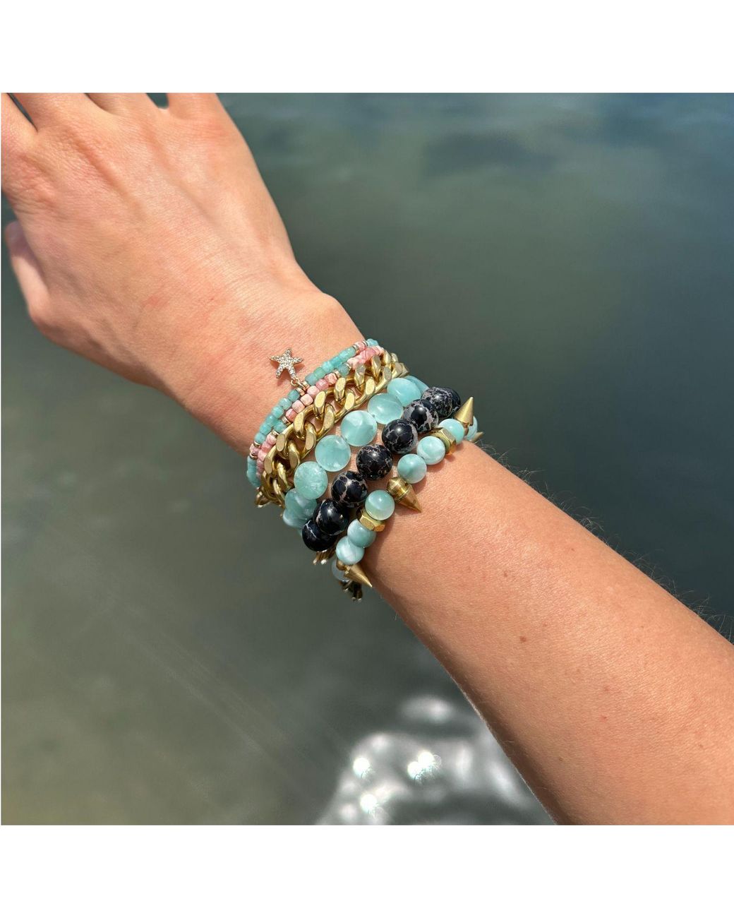 Rachel Nathan Green On Point Moonstone Bracelet