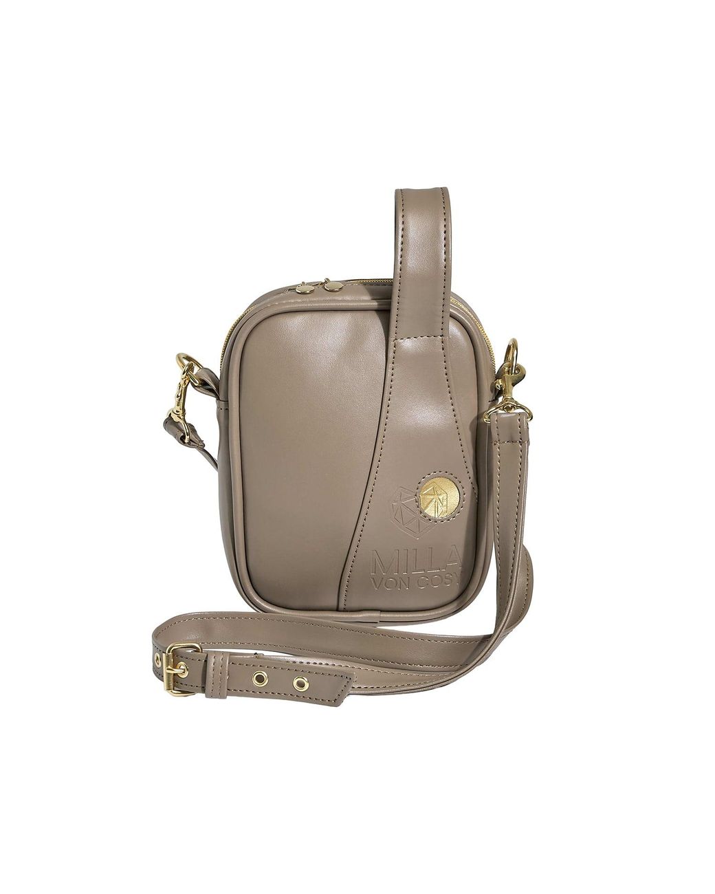 Milla Von Cosy Gray Crossbody Bag Flex Latte Macciato