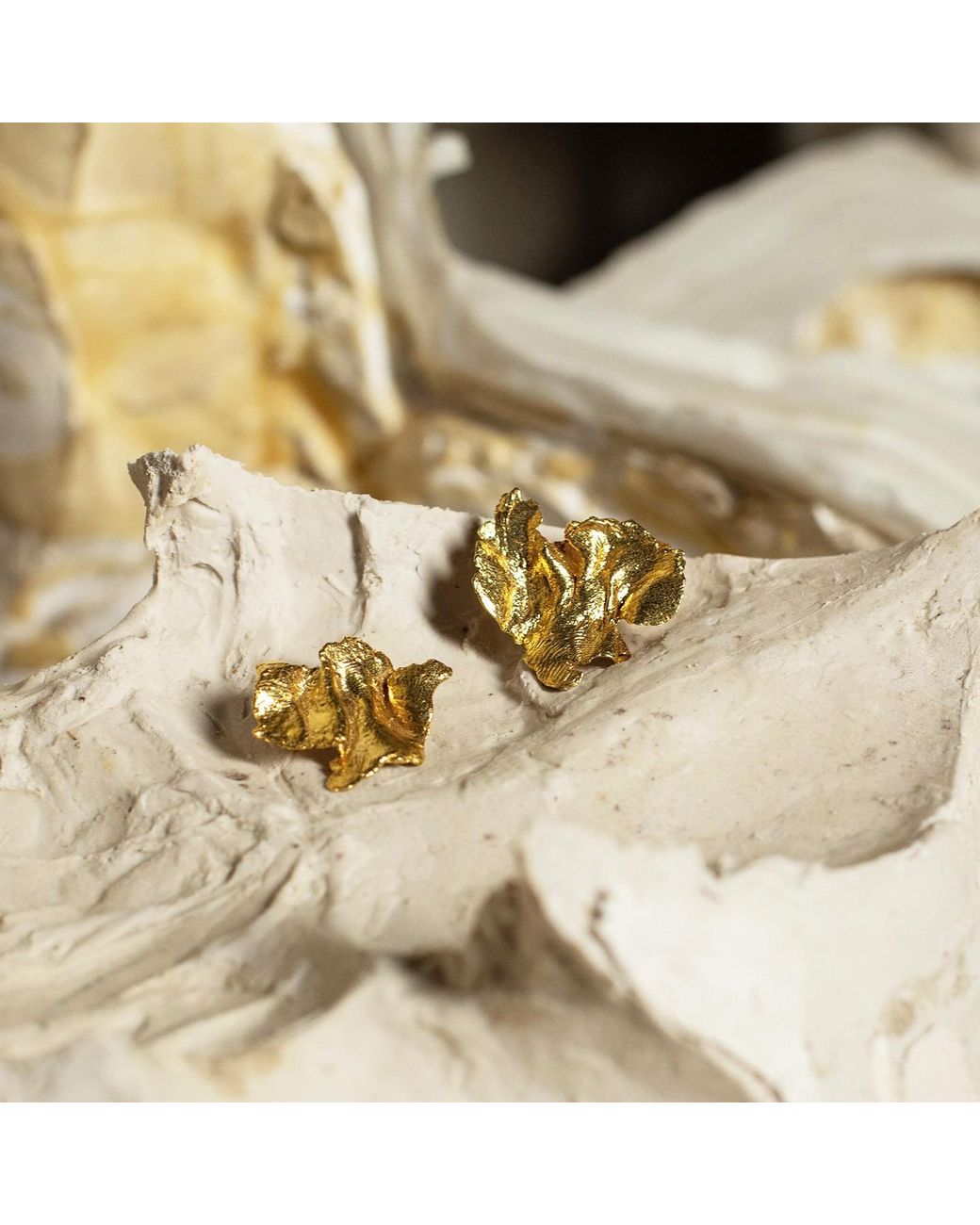 EVA REMENYI Metallic Artemis Goddess Earrings