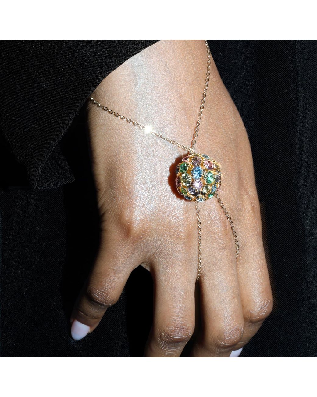 Studio Baloge Metallic Solara Hand Chain