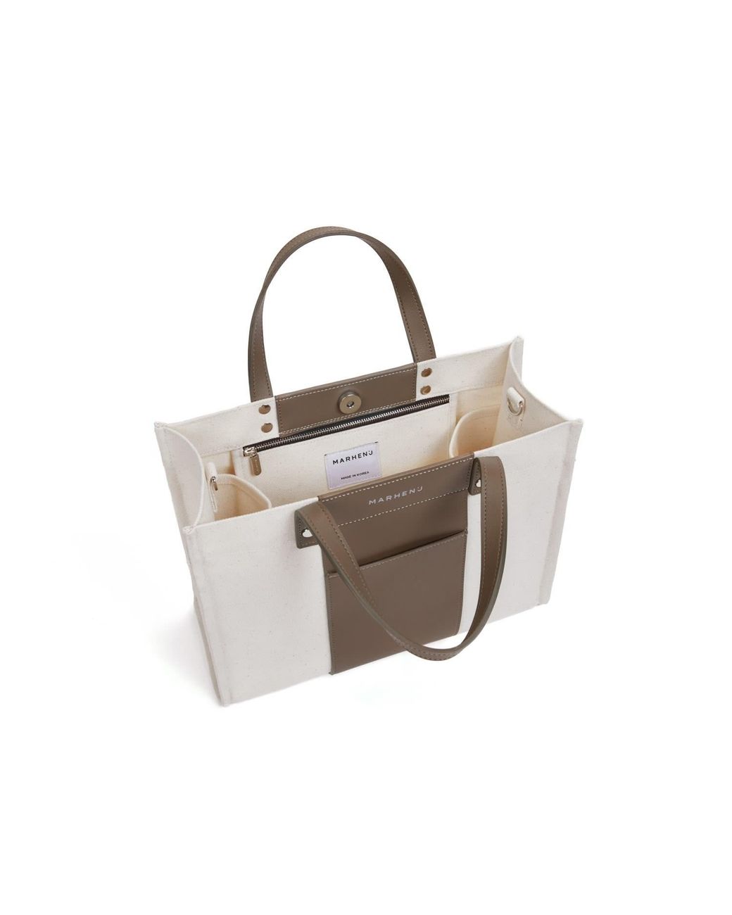 MARHEN.J Brown Neutrals Canvas Shoulder Bag Kai