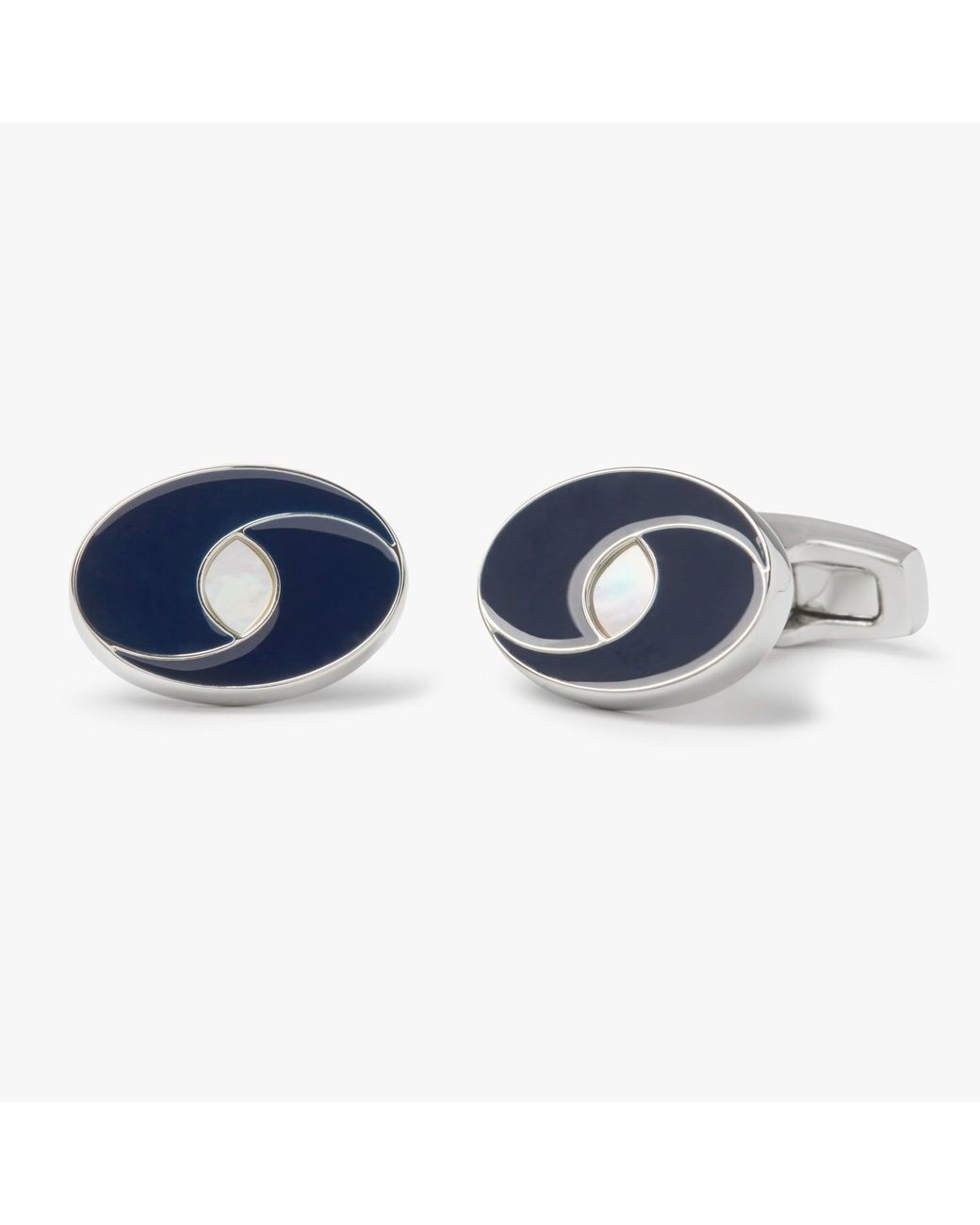Simon Carter Blue Oval Eye Cufflink for men