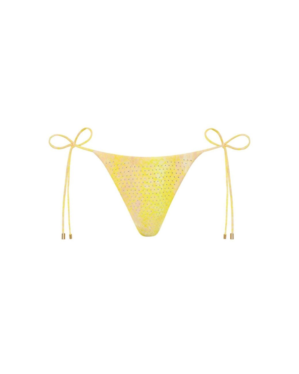 Aura Maris Resort Yellow Solis Crystal Tie Side Bikini Bottom