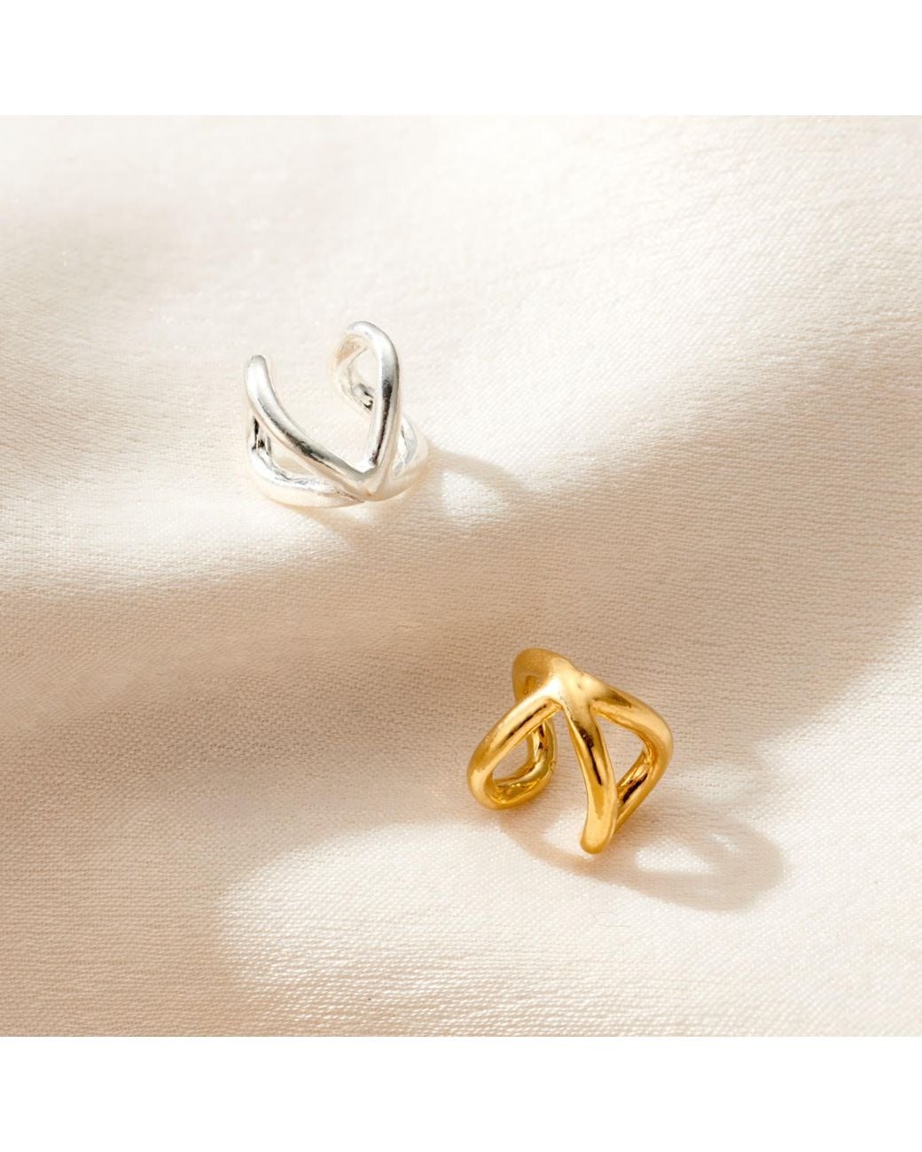 Posh Totty Designs White Delta Ear Cuff