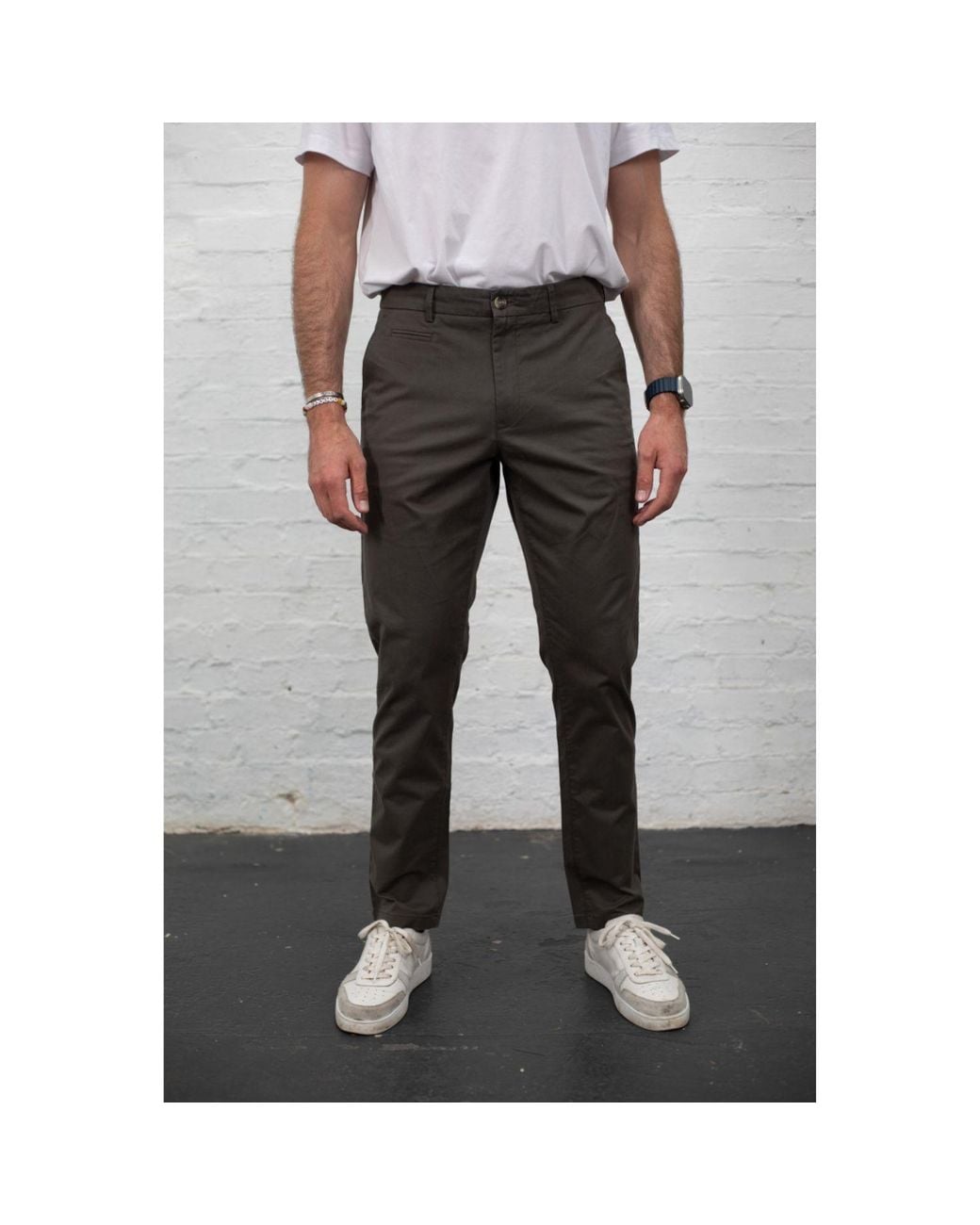 Guards London Gray Tailored Chinos for men