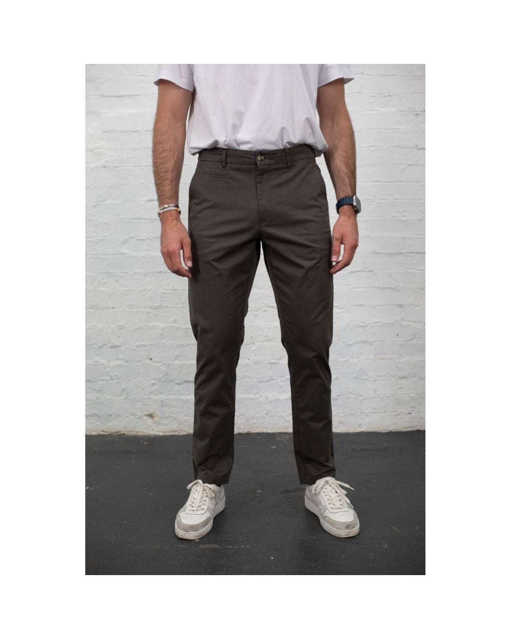 Guards London Gray Tailored Chinos for men