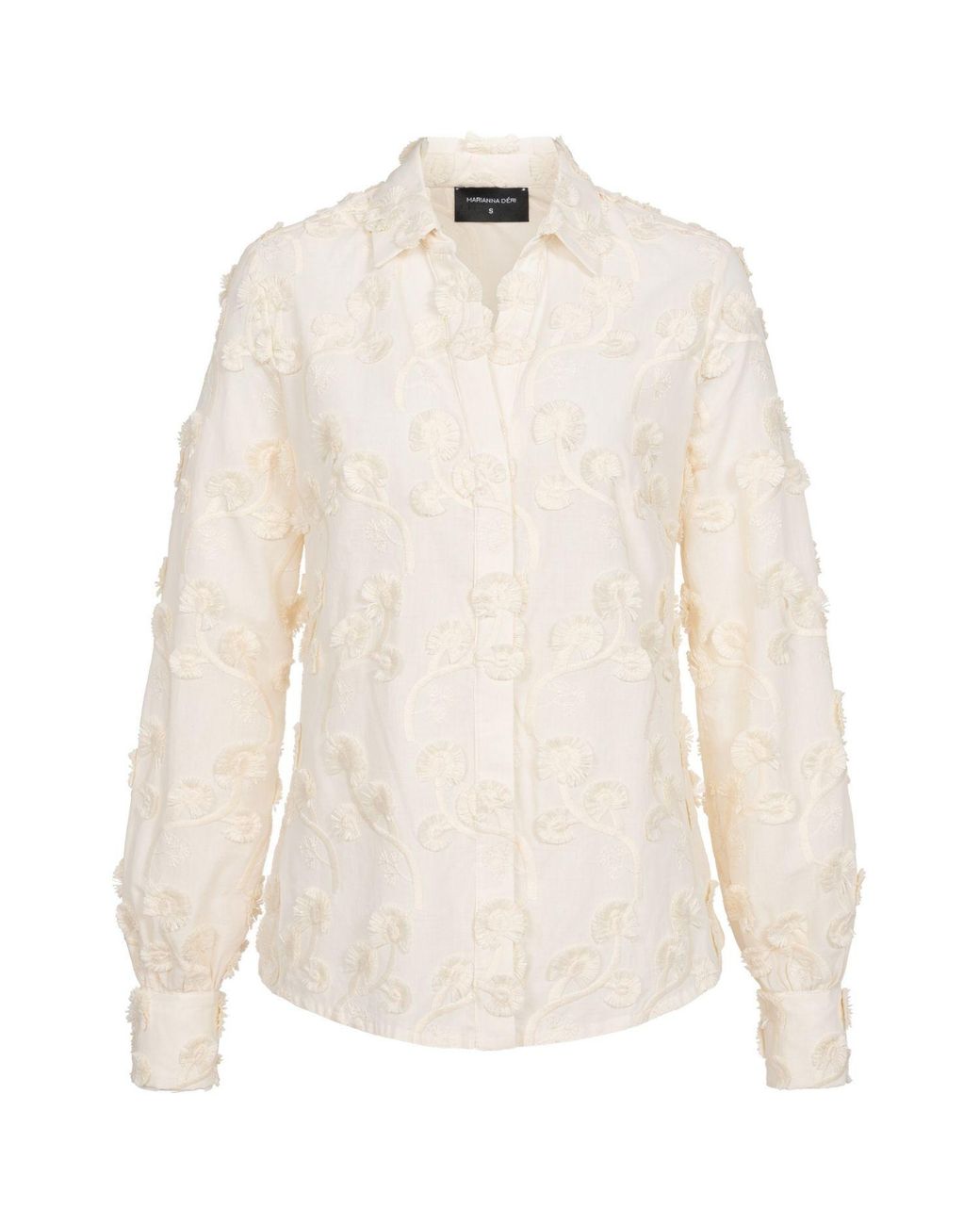 Marianna Déri White Embroidered Blouse