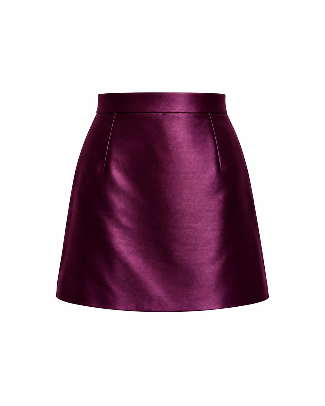 Richa Sharma Purple Handcrafted High-Waisted Silk Mini Skirt