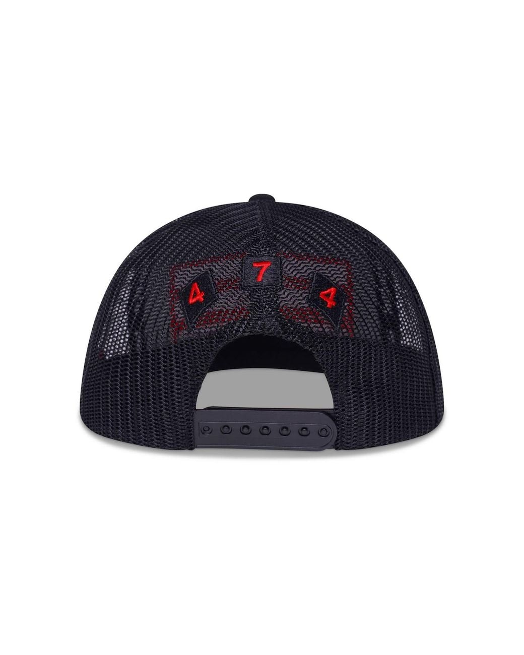 474 co Red 474 3 Bars Trucker Hat for men