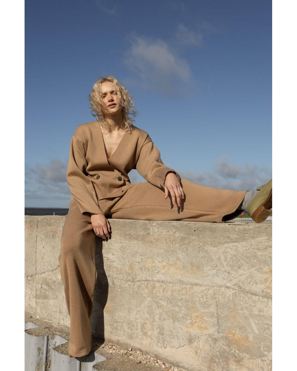 SALANIDA Natural Galante Knitted 100% Merino Blazer