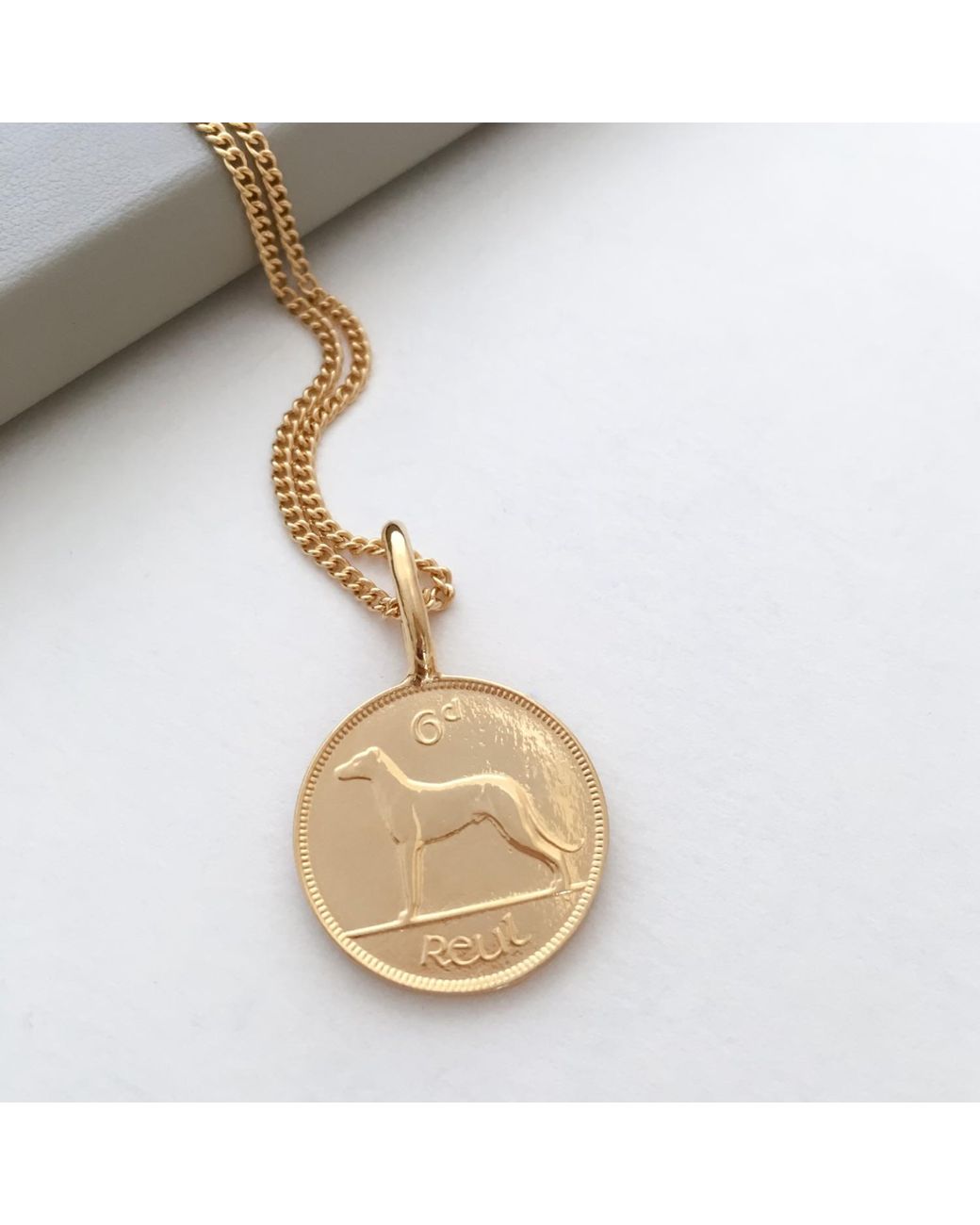 Katie Mullally Metallic Irish 6D Coin Necklace for men
