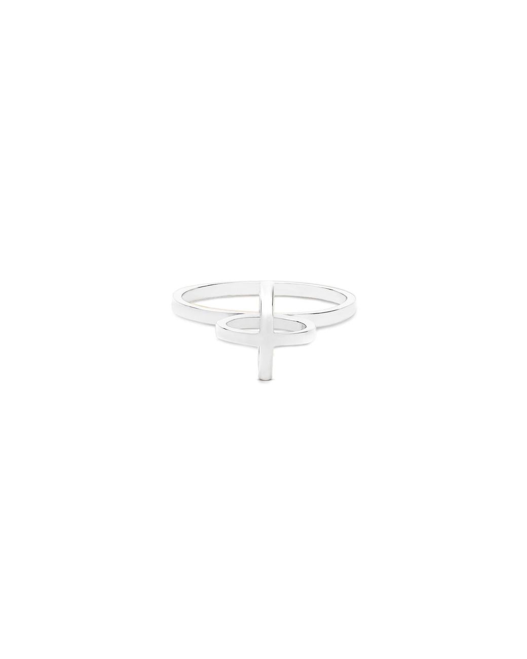 Sheida Farrokhi White Circle Ring