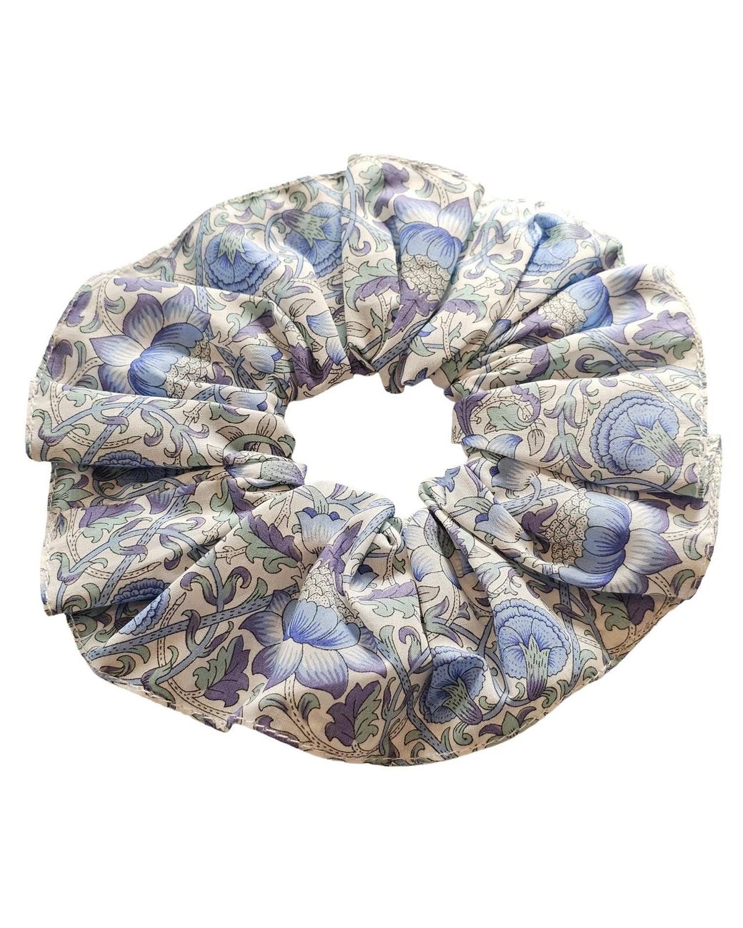 Lime Tree Design Blue Hair Scrunchie Lodden