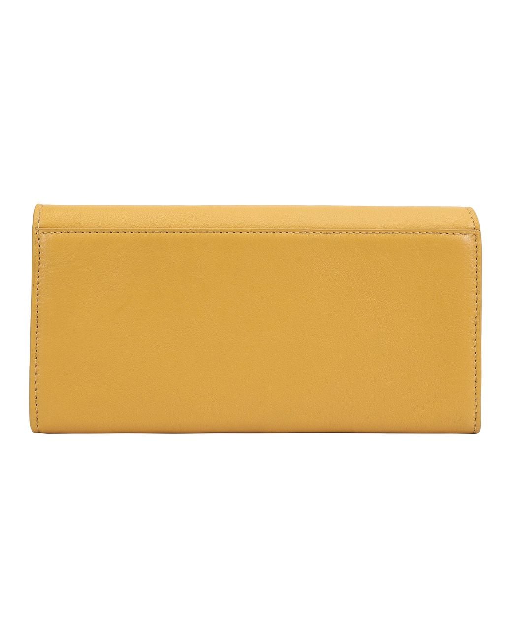 Paul Costelloe Yellow Accra Leather Wallet Purse