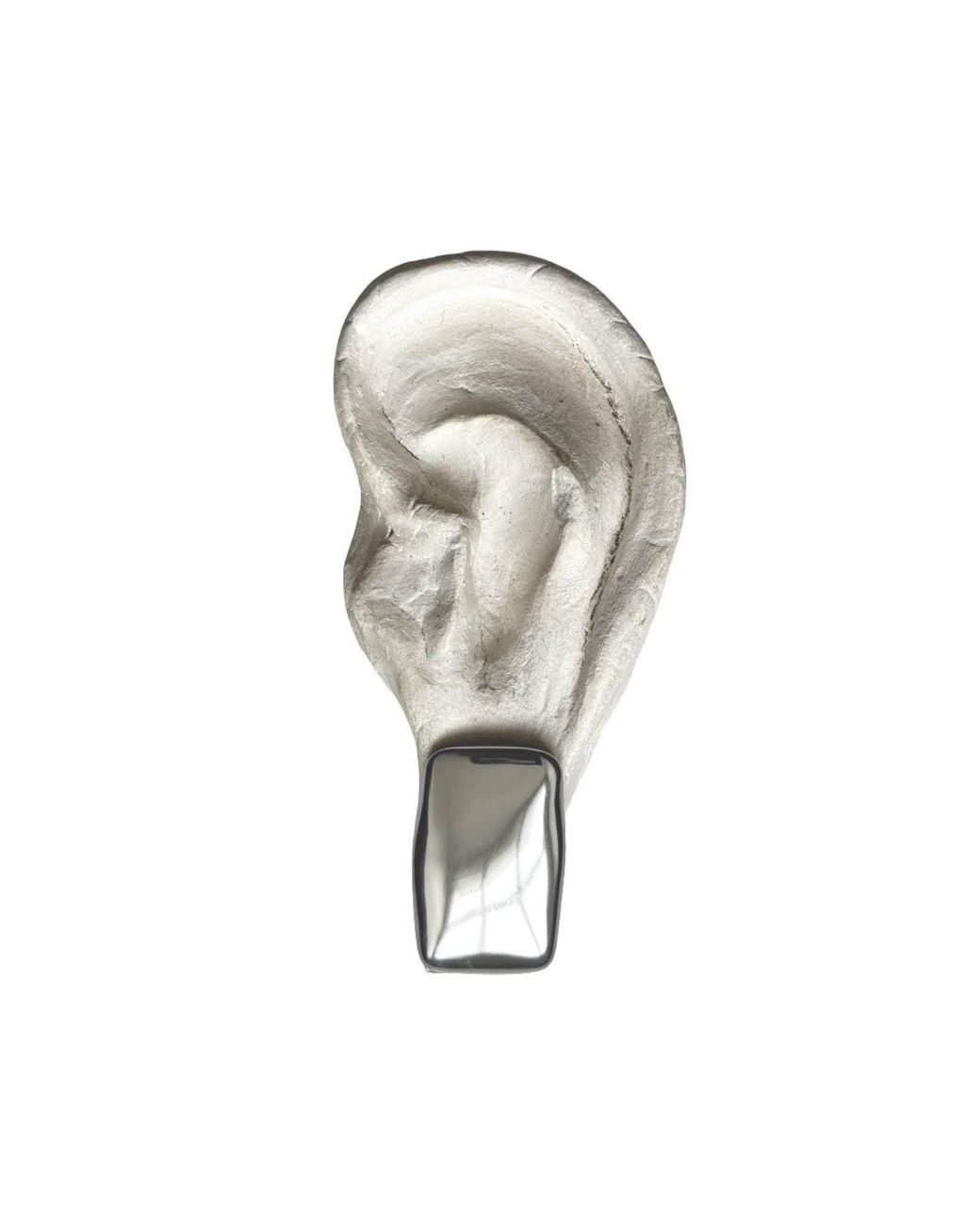 London Atelier Byproduct Metallic Rectangular Stud Earrings