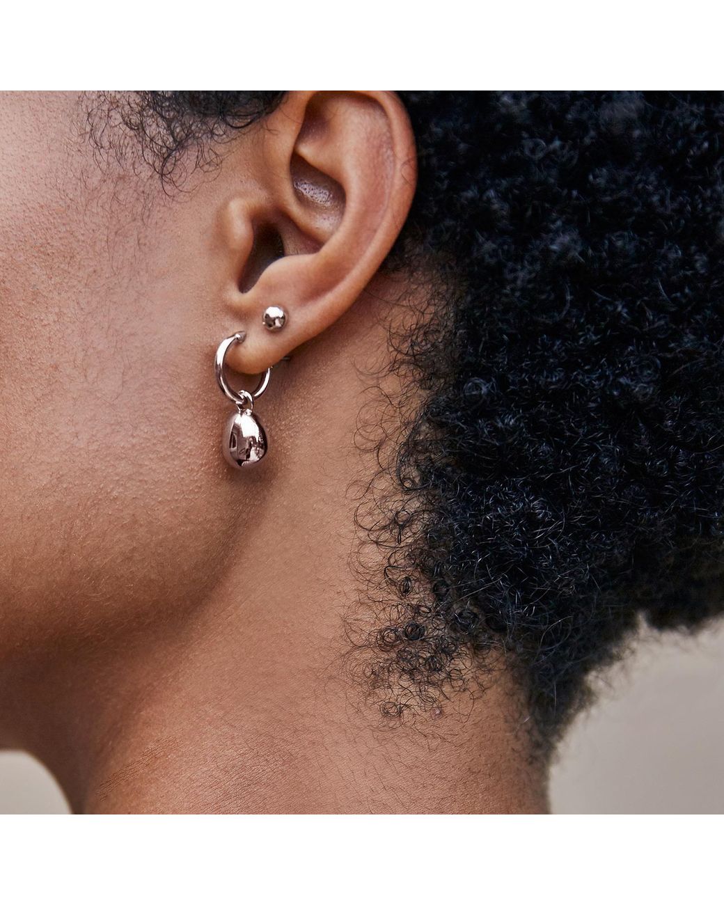 Biko Jewellery Metallic Galina 2-In-1 Hoops Mini