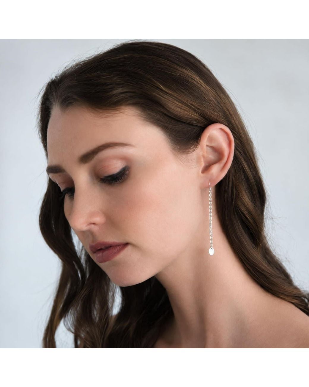 Heather Hawkins Jewelry Metallic Tiny Coin Threader Earrings