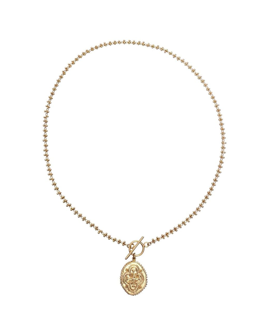 IN CAUDA VENENUM Metallic Solyme Necklace
