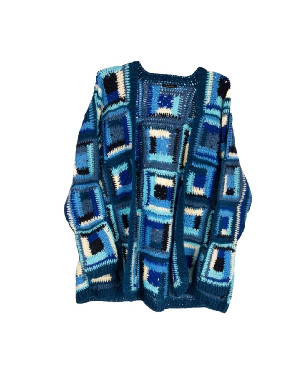 Saachi Blue Crochet Short Marrakesh Jacket