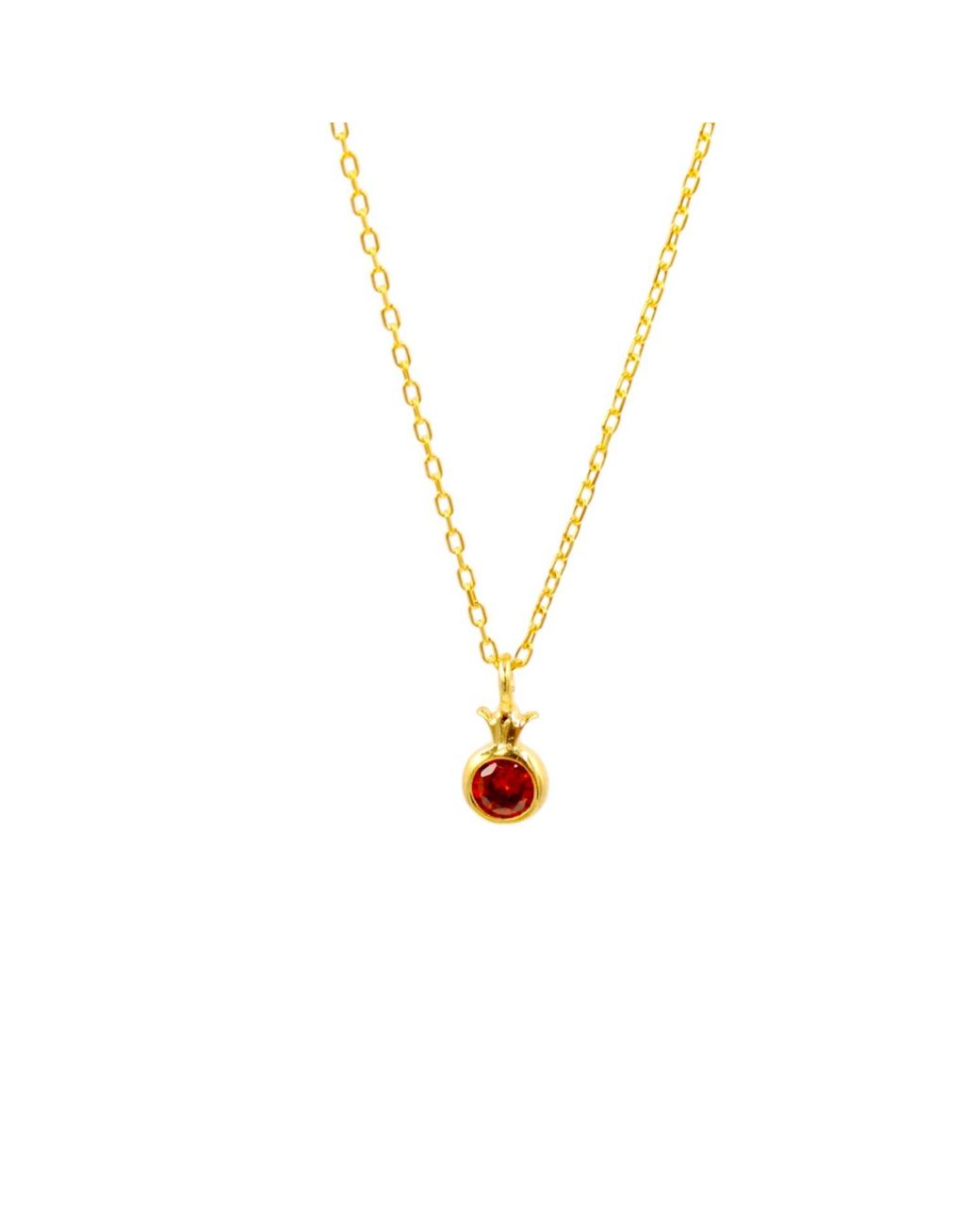 1610Istanbul Metallic Harem Garnet Necklace