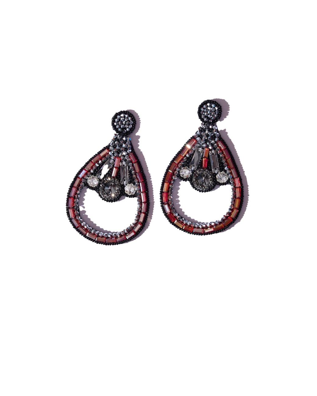 Simitri Red Ruby Mirage Earrings