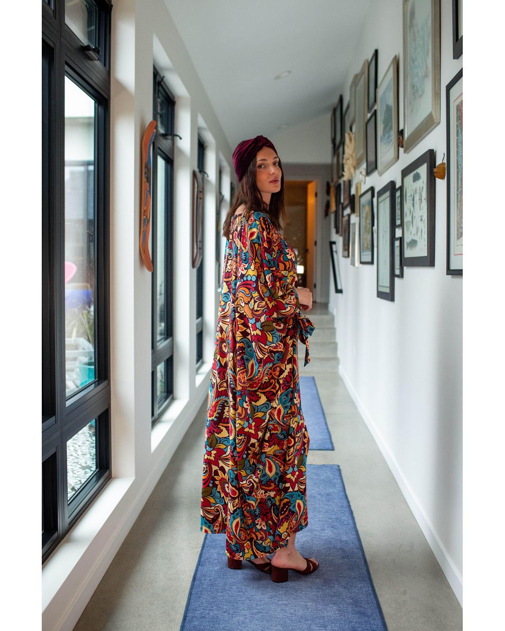 Jennafer Grace Red Capri Caftan