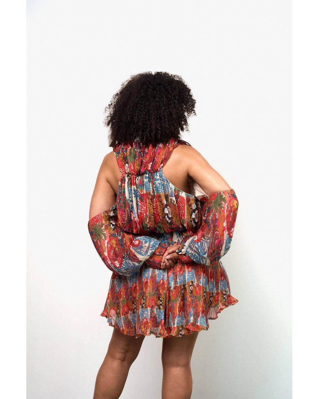 Mohala Grey Red Nalu Blouse