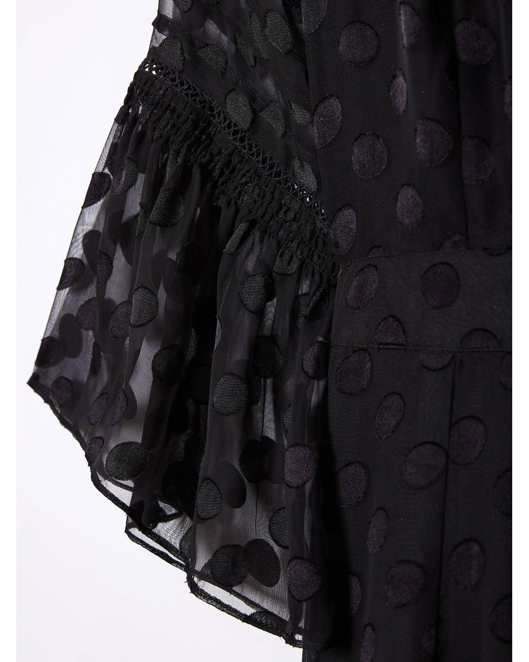 Rose & Nancy Black Ivy Polka Dot Midi Dress