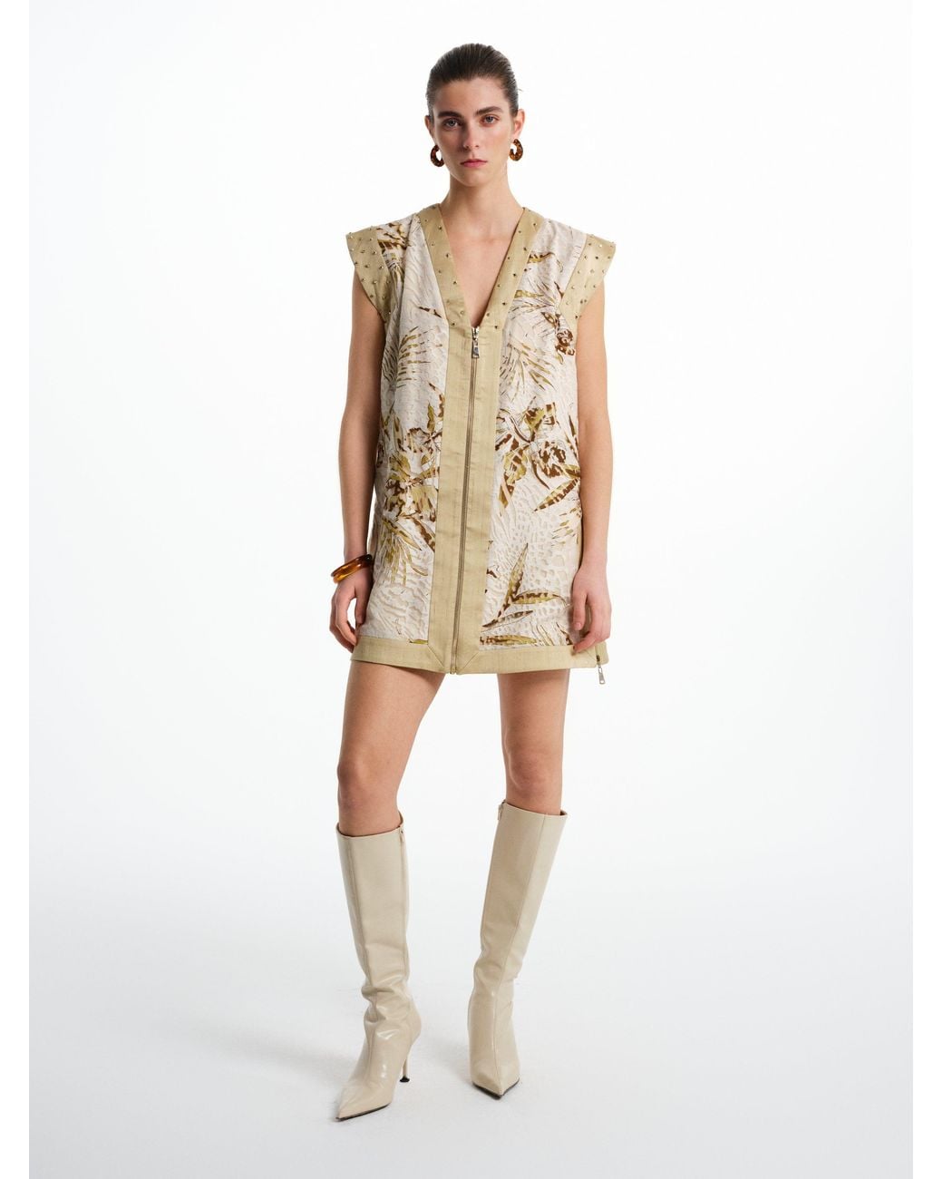 Saint Ones Natural Oro Vest Dress
