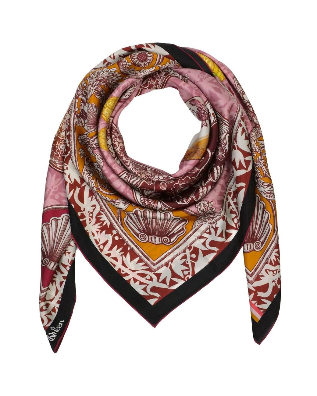 Kueen Pink Silk Scarf