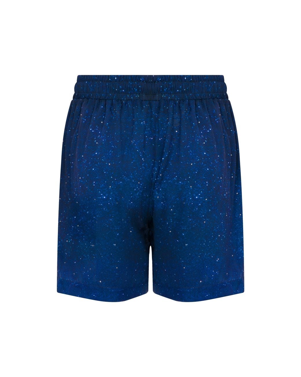 Je Te Veux Blue Night Sky Printed Cosmic Mind Drawstring Shorts for men