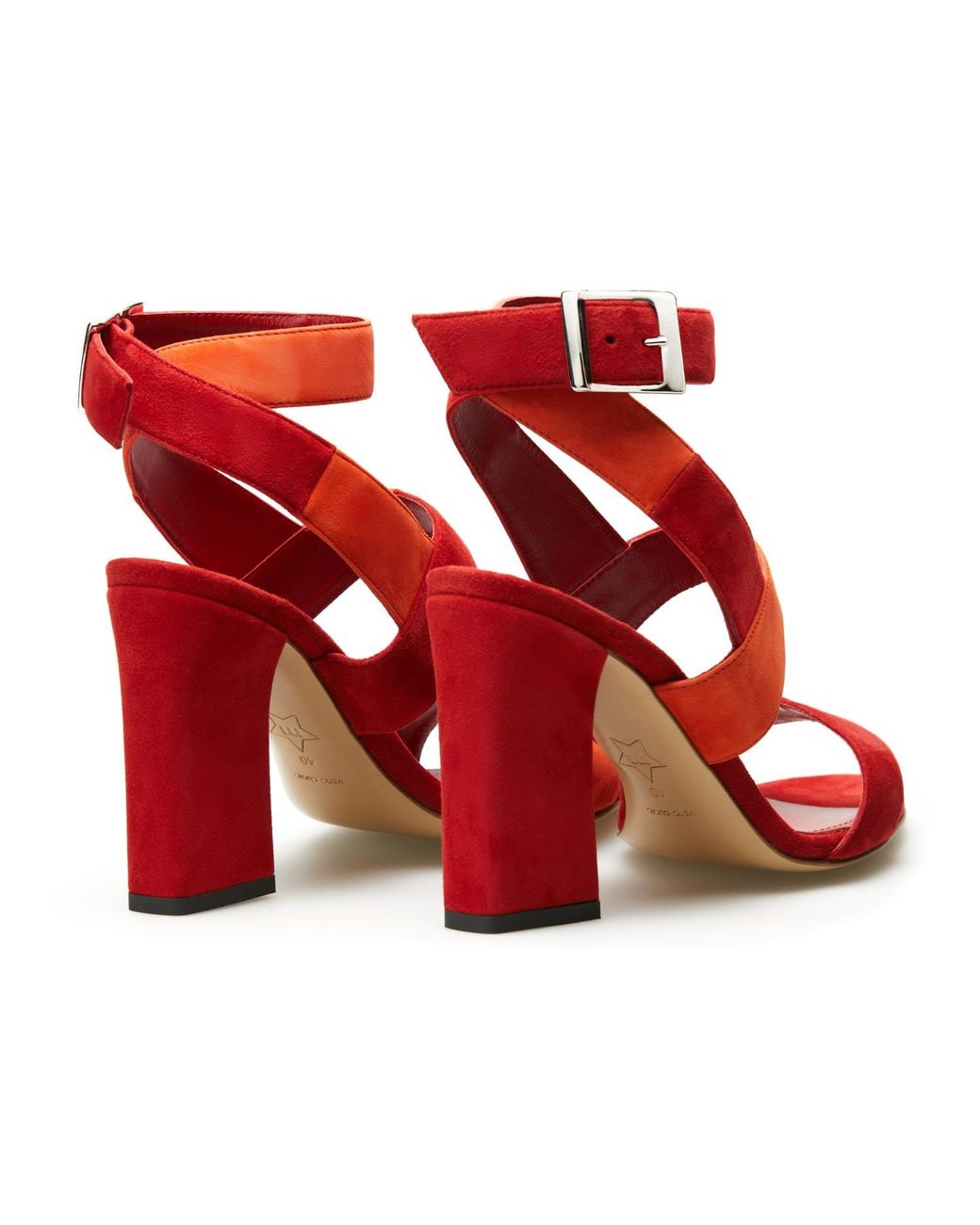 Rosamund Muir London Red Stefana Sole Sandals