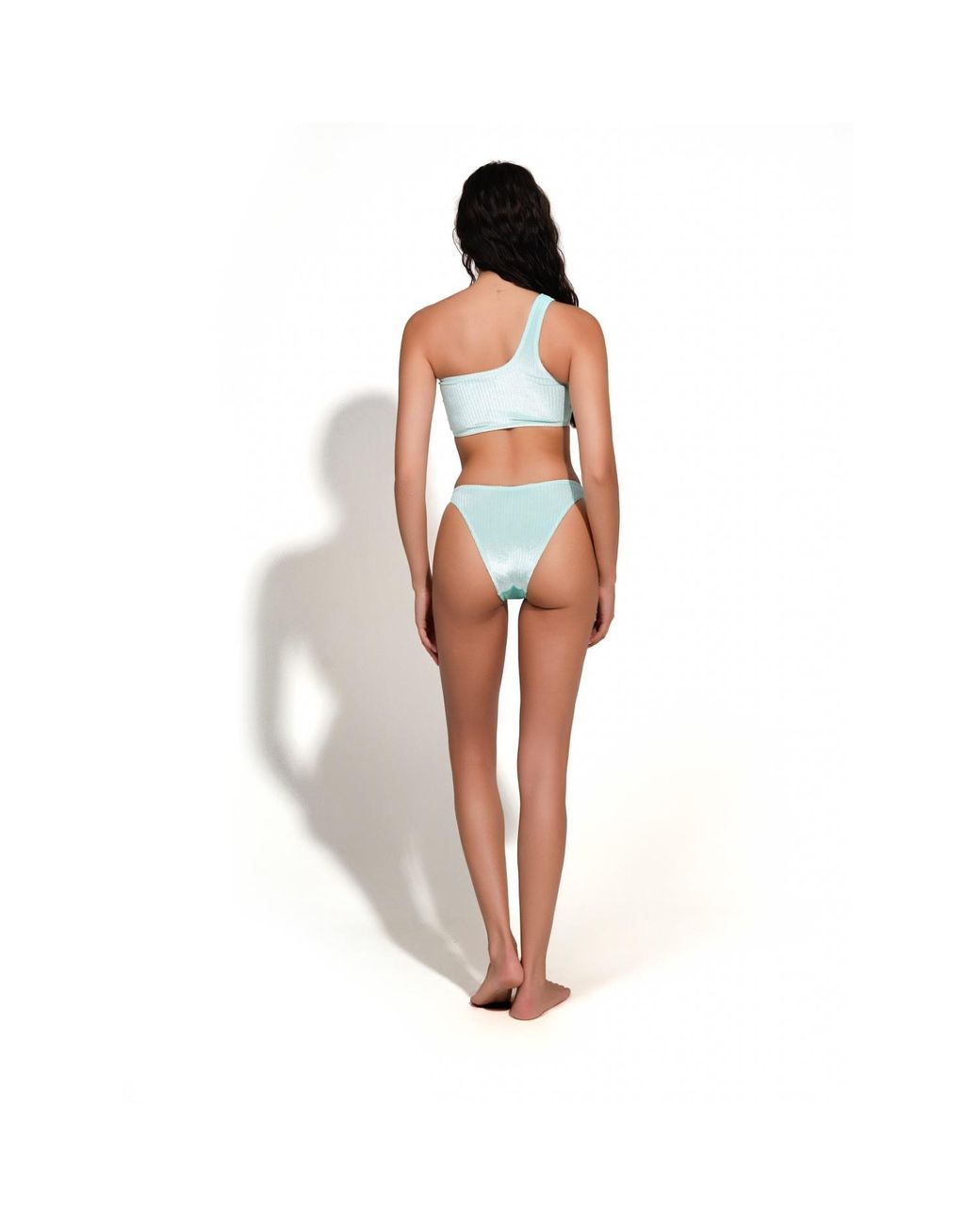 Maison Tangerine Blue Mykonos Velvet Swimsuit Mint Bikini