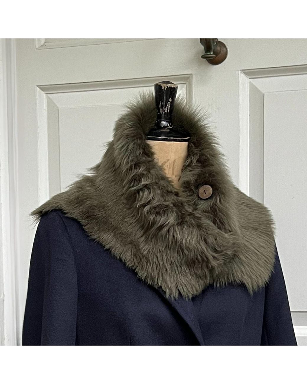 Owen Barry Green Sheepskin Shrug Scarf Ailsa Wrap