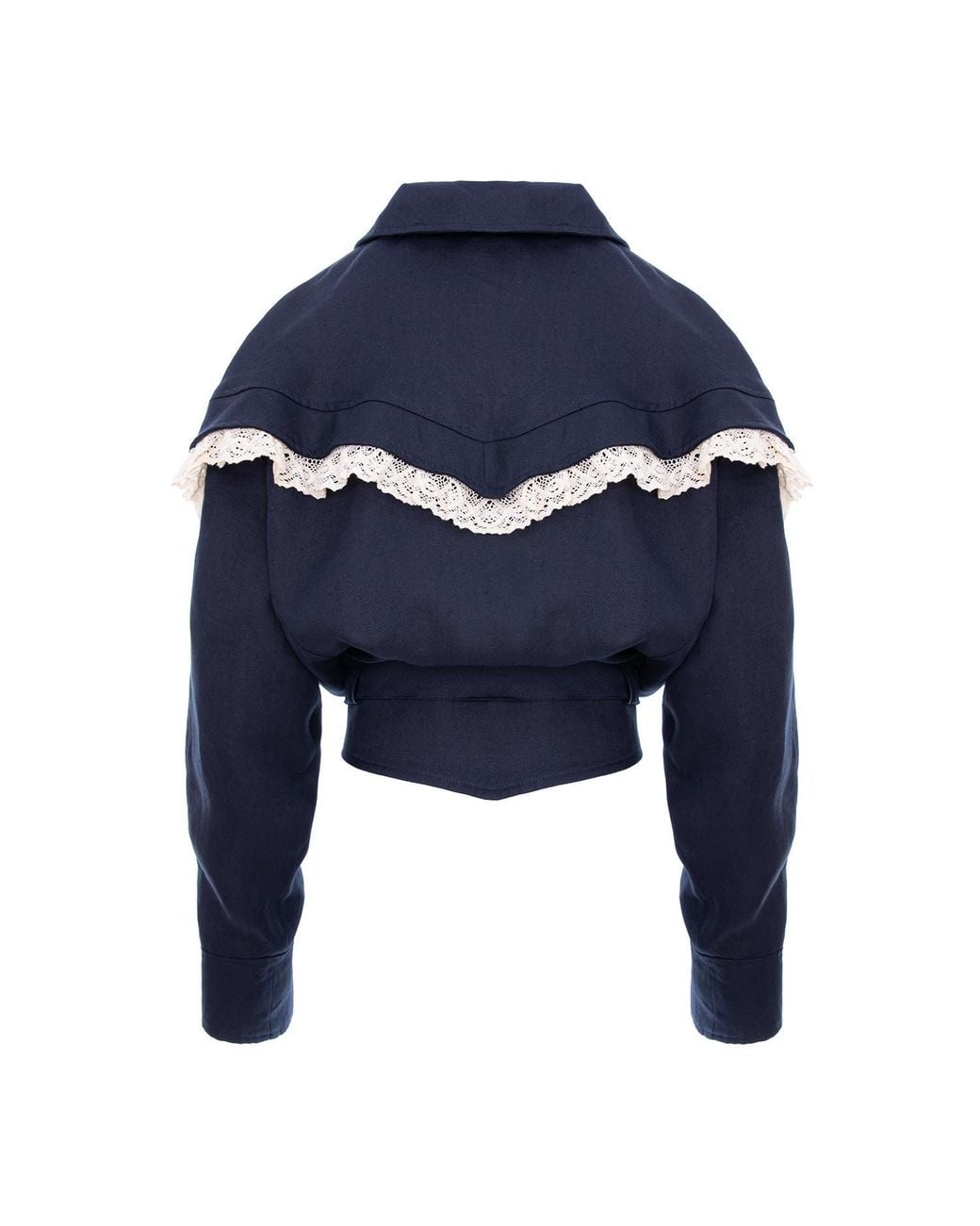 concept A trois Blue Linen Dark Jacket- Special Capsule Self.Readytowear