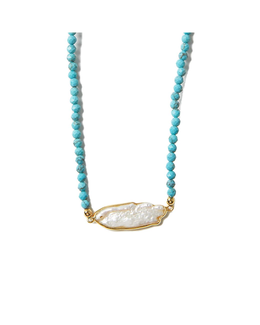 Argento Vivo Metallic The Pearl Bezeled Necklace