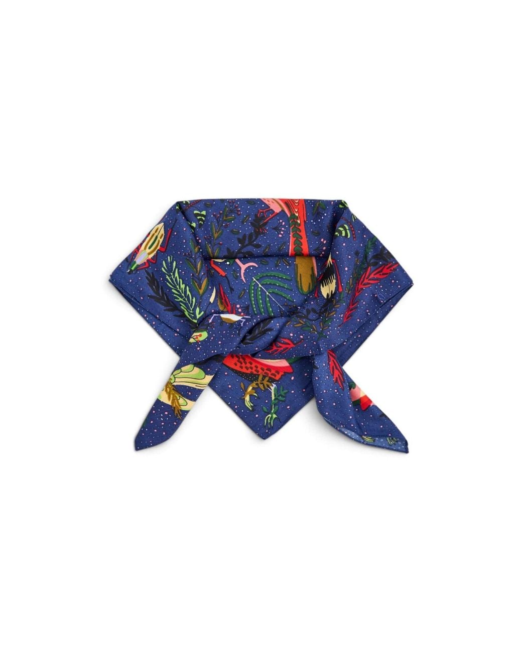 Saachi Blue Aviary Botanical Bandana
