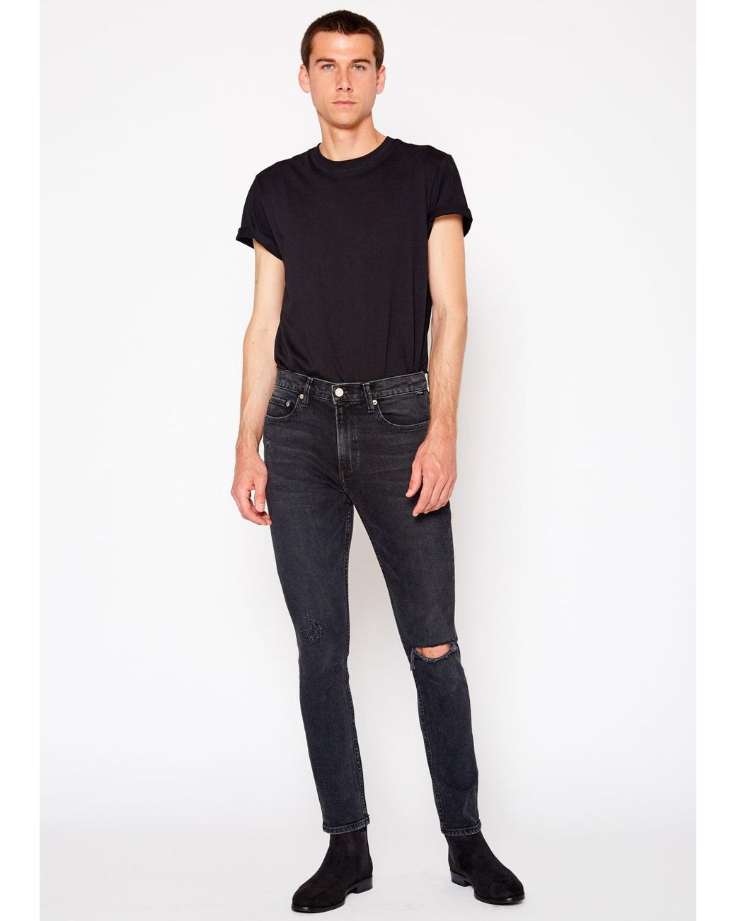 NOEND Blue Harrison Stretch Skinny Jeans for men