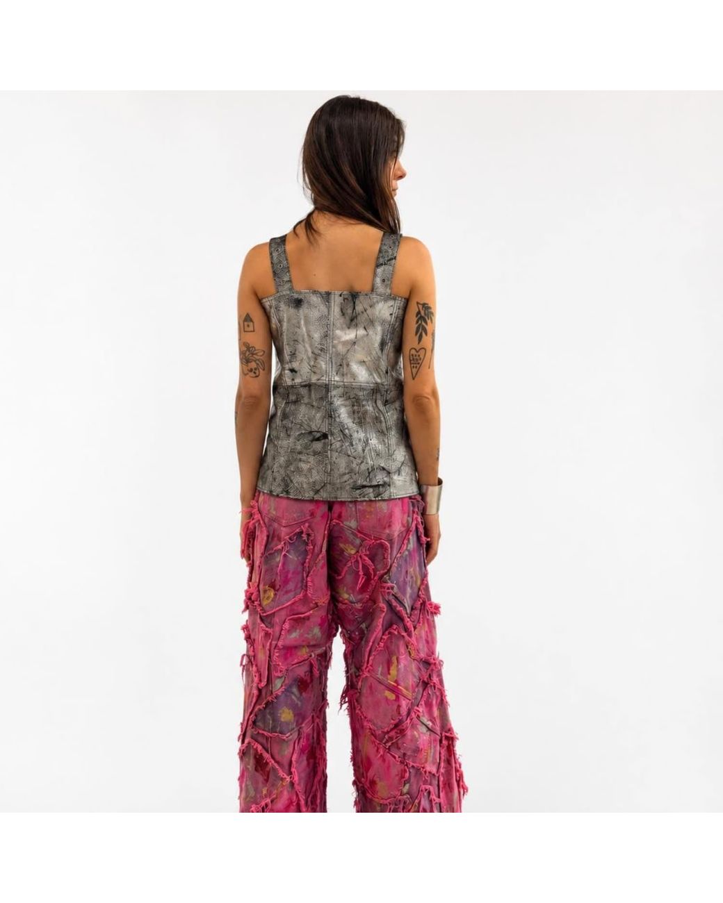 Zasta Studio Gray Sentinel Leather Vest
