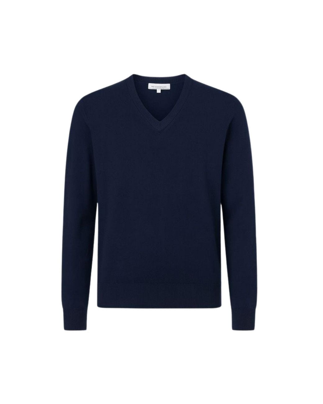 Nuvv Collection Blue V-Neck Merino Wool Sweater – Premium Italian Yarn