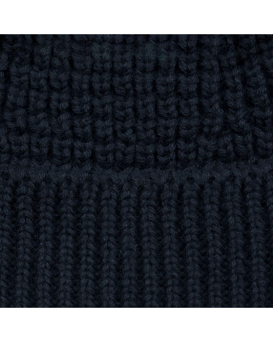 Paul James Knitwear Blue Lightweight Cotton Docker Whitby Beanie for men