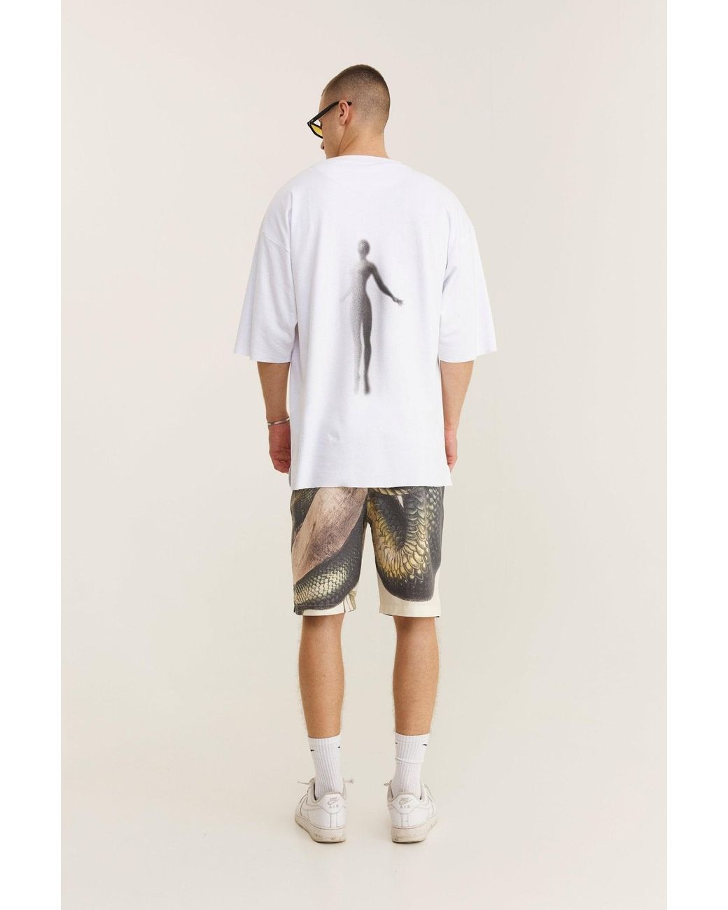 mysimplicated Multicolor Snake Bermuda Shorts for men