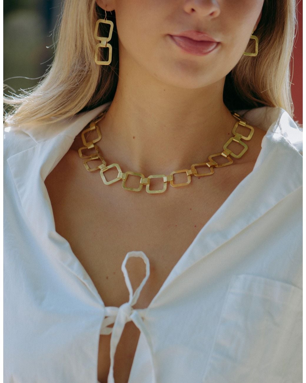 Marcia Moran Metallic Magalie Necklace