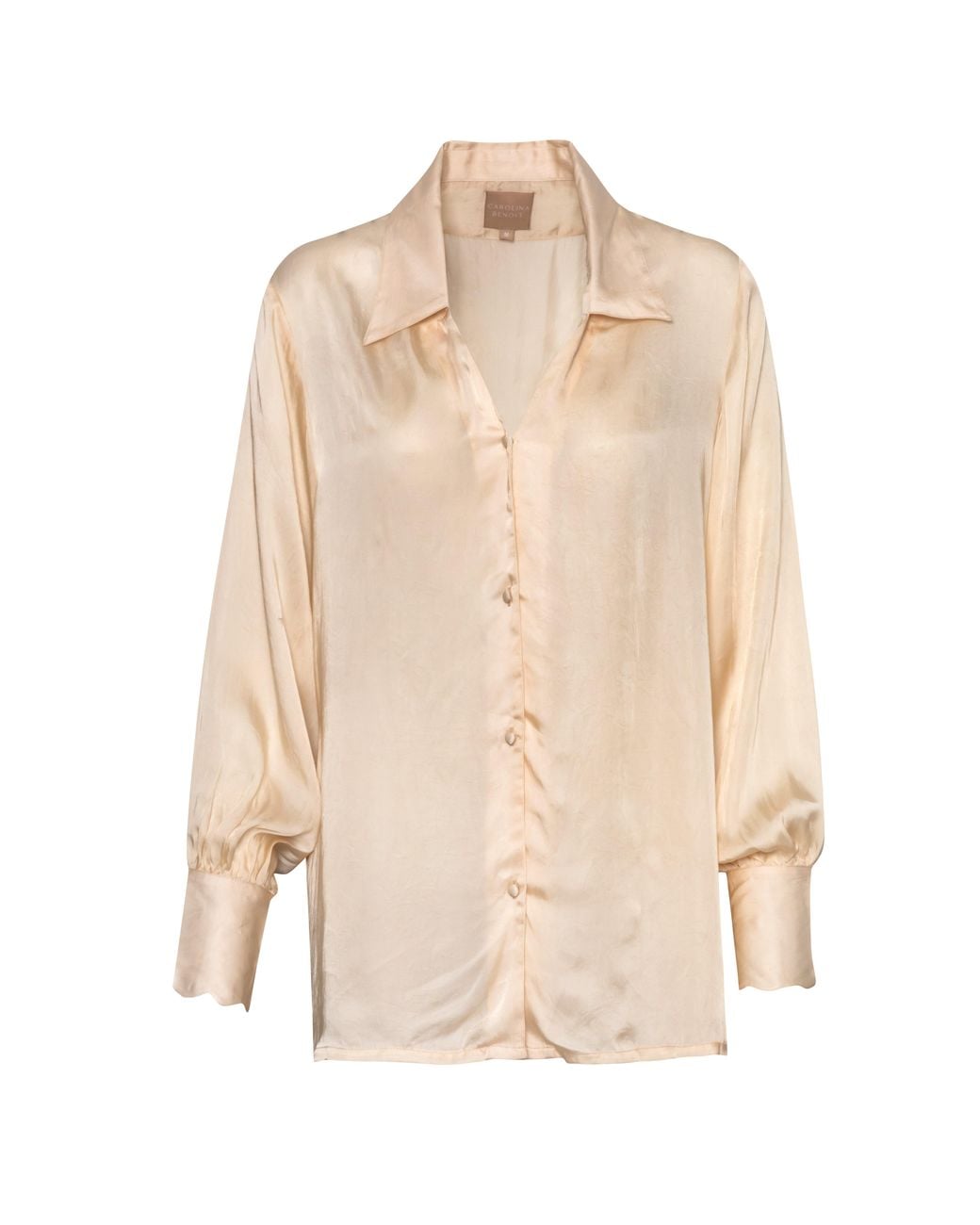 Carolina Benoit Natural Neutrals Vegan Silk Waiting Top