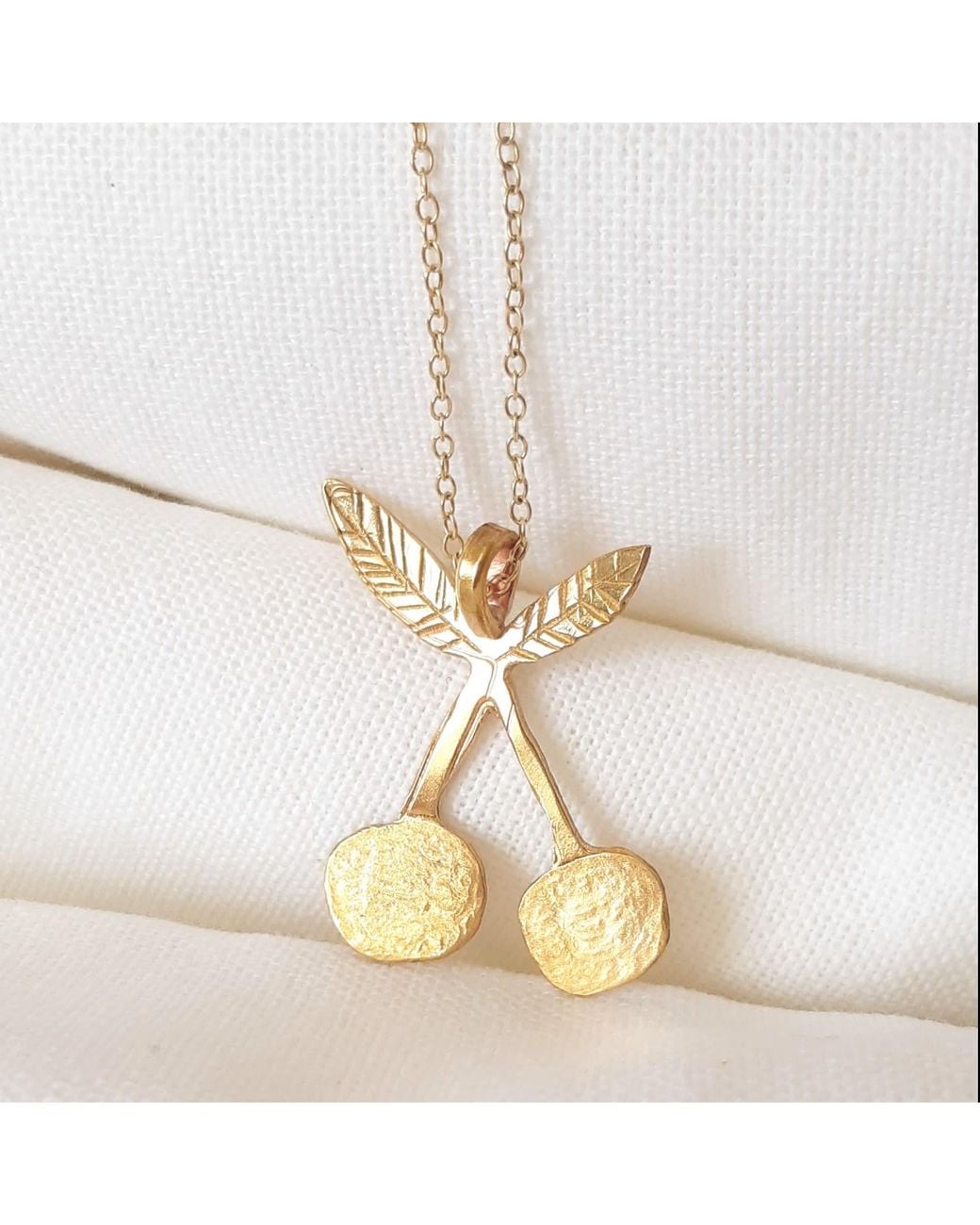 Lily Flo Jewellery Metallic Cherry Necklace