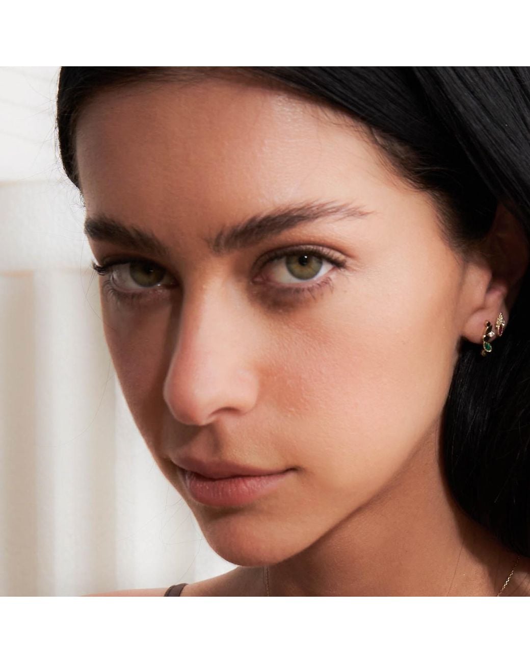 Myrto Katramadou Jewellery Metallic Royal Bloom – Ruby Petal Earrings