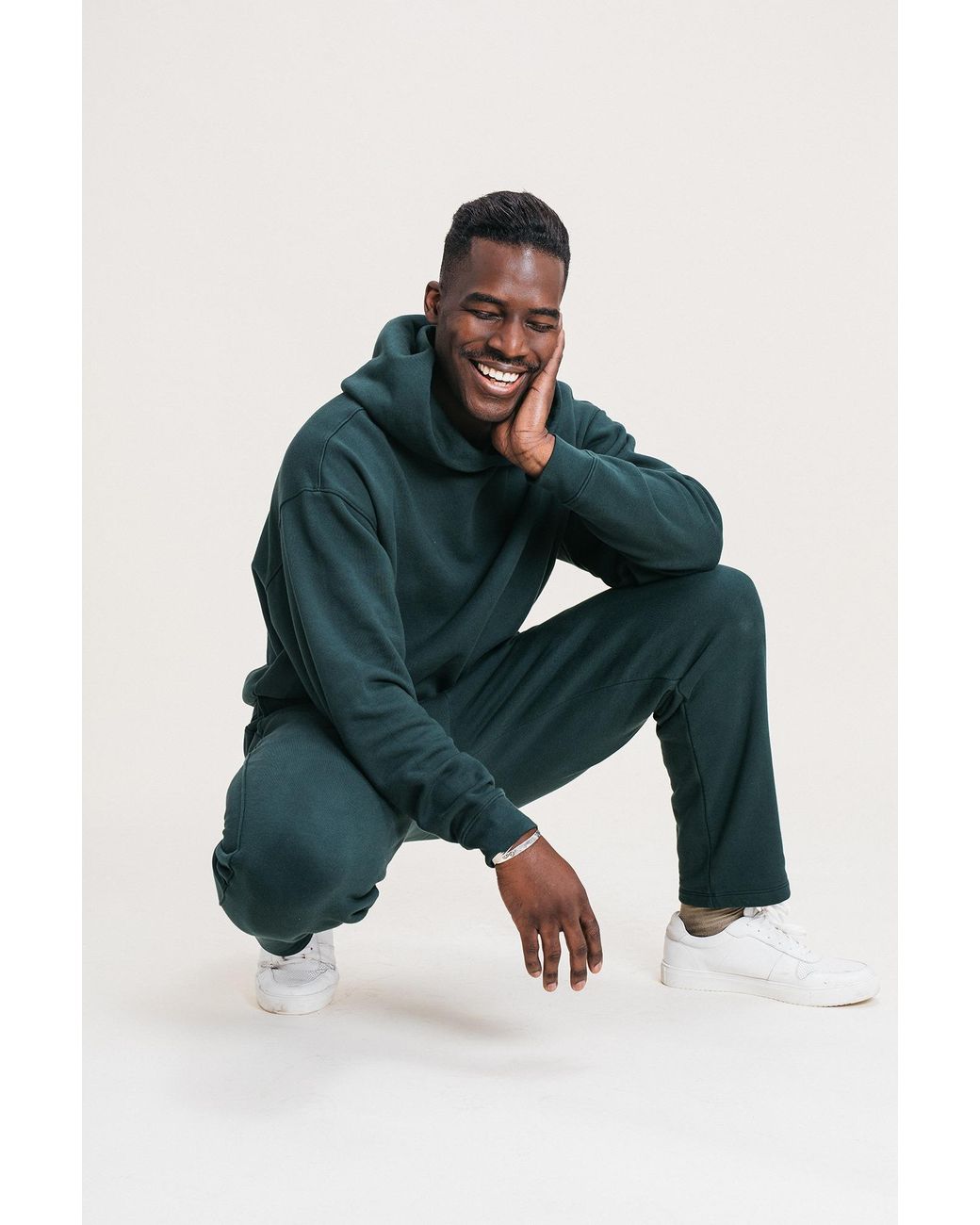 Ocio Leisurewear Green Oversized Hoodie for men