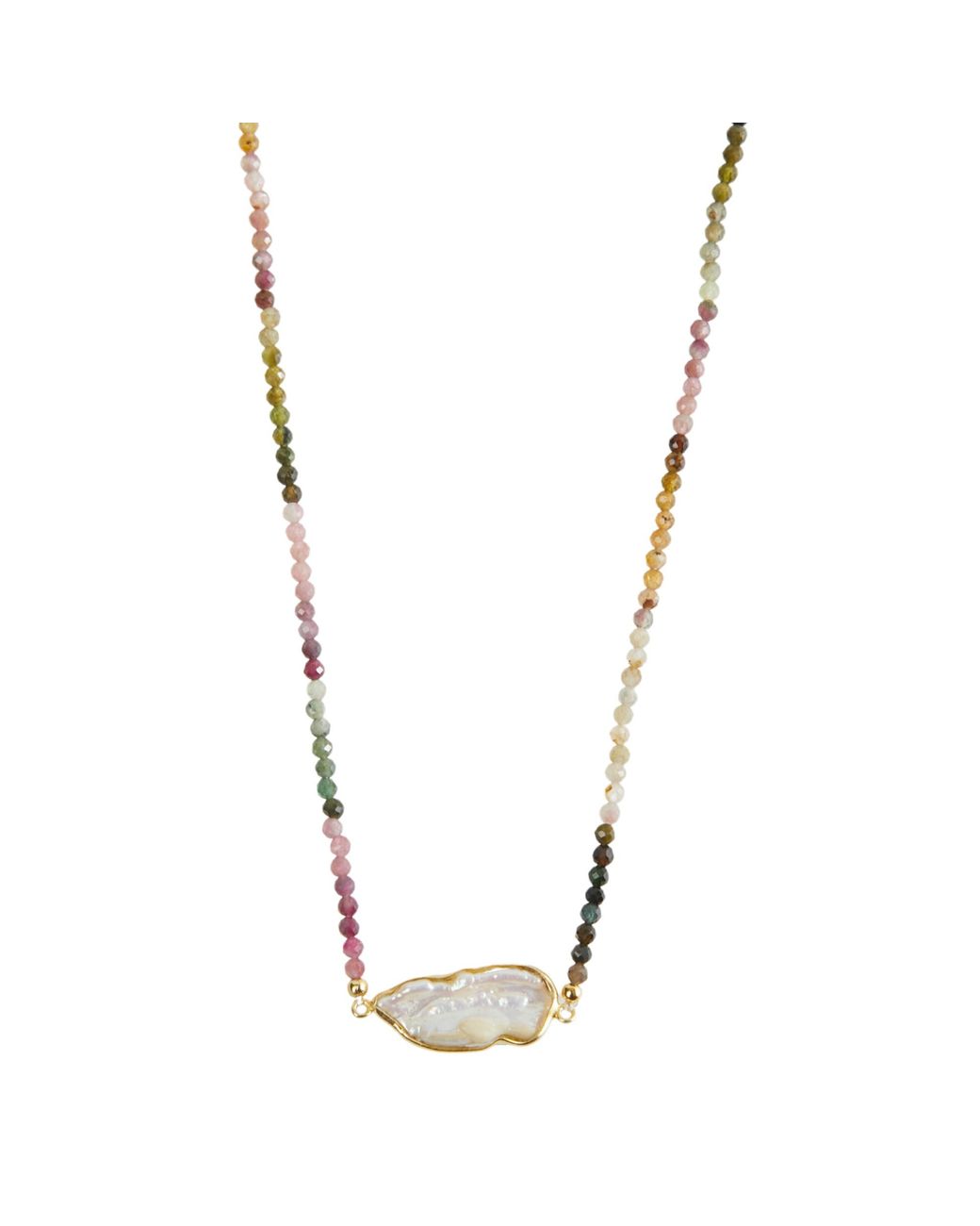 Argento Vivo Metallic The Pearl Bezeled Necklace