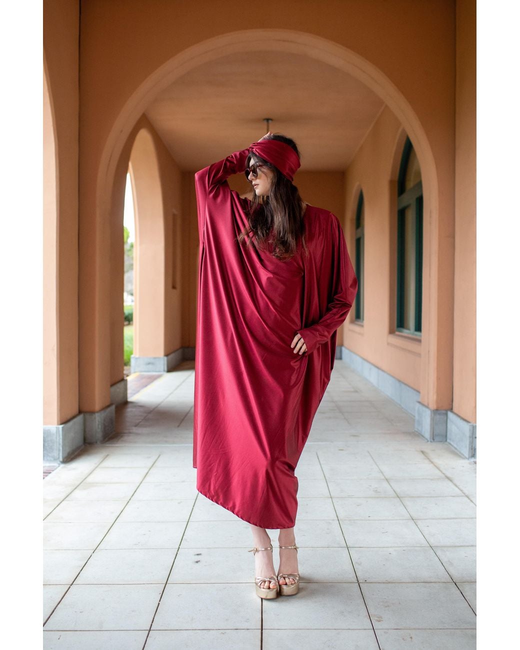 Jennafer Grace Red Gracie Caftan